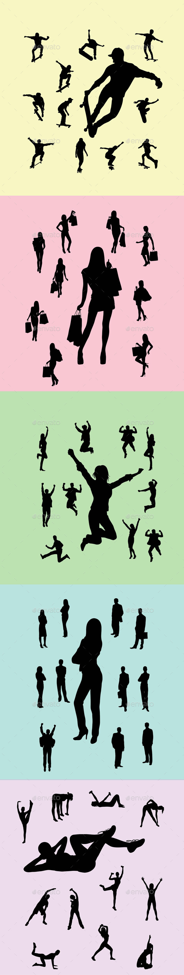 Collection of Silhouettes - Miscellaneous Characters