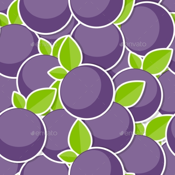 Seamless Pattern Background From Berrys Vector - Patterns Decorative