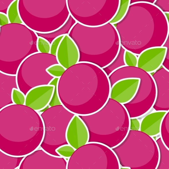 Seamless Pattern Background From Berrys Vector - Patterns Decorative