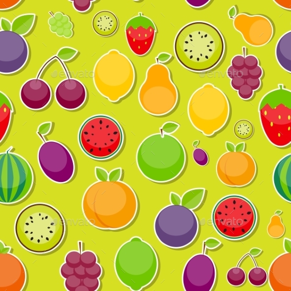 Seamless Pattern Background From Apple Orange Seamless Pattern Background From Apple Orange