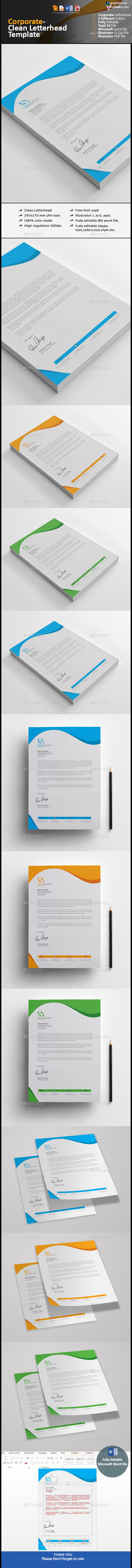 Letterhead - Stationery Print Templates