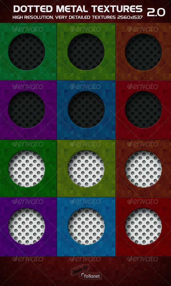 Dotted Metal 2.0 - Metal Textures