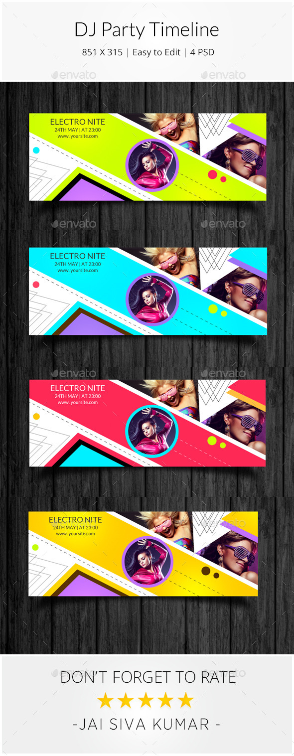 DJ Party Timeline - Facebook Timeline Covers Social Media