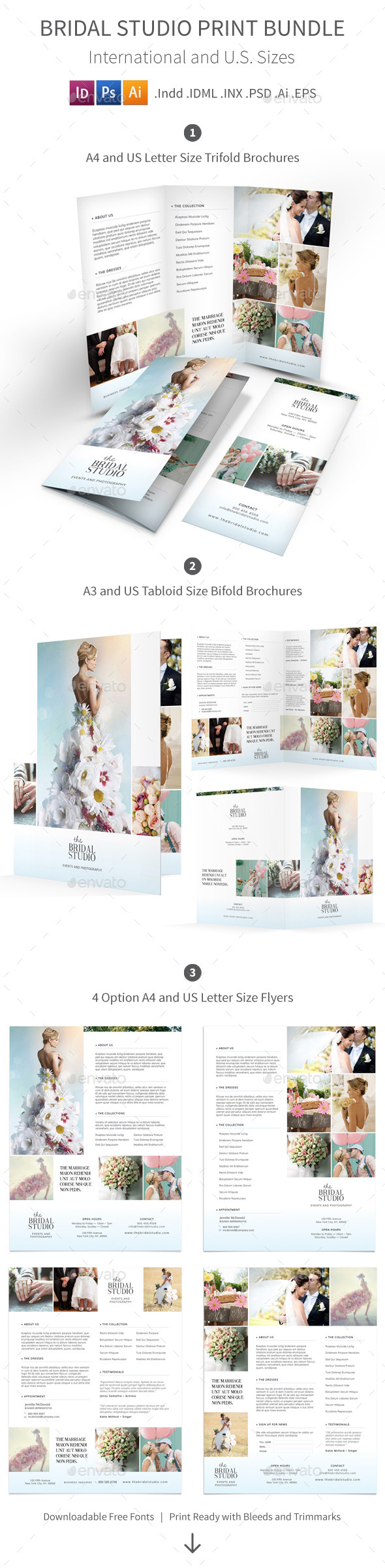 Bridal Studio Print Bundle - Informational Brochures