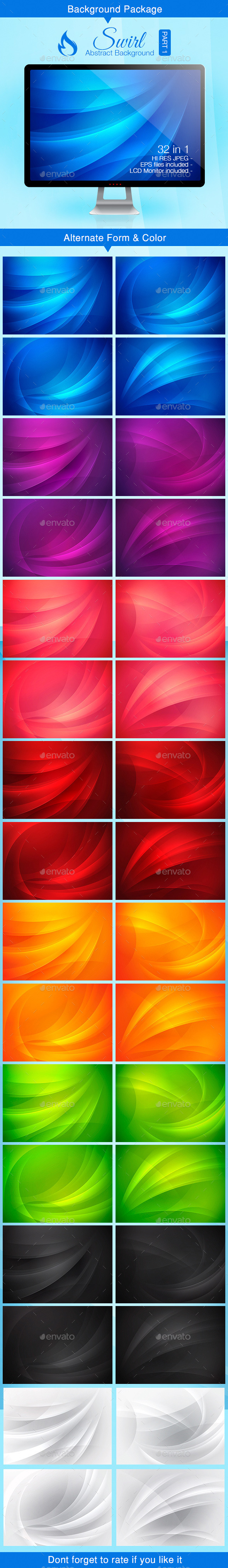 Swirl Abstract Background Part 1