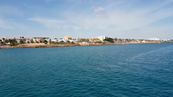 Mediterranean Traffic Along Pernera, Cyprus