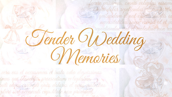 Tender Wedding Memories Tender Wedding Memories
