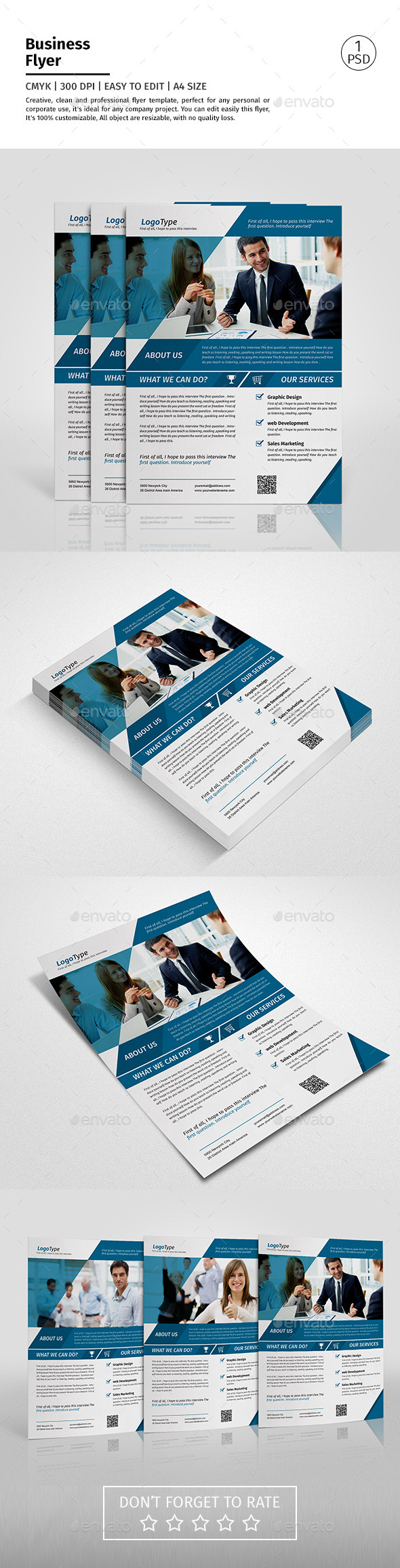 A4 Corporate Business Flyer Template Vol 05 - Corporate Flyers