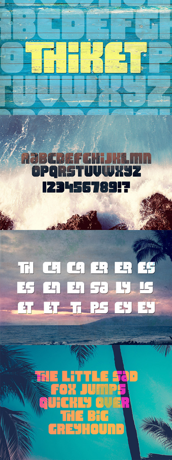 Thiket Typeface - Decorative Fonts