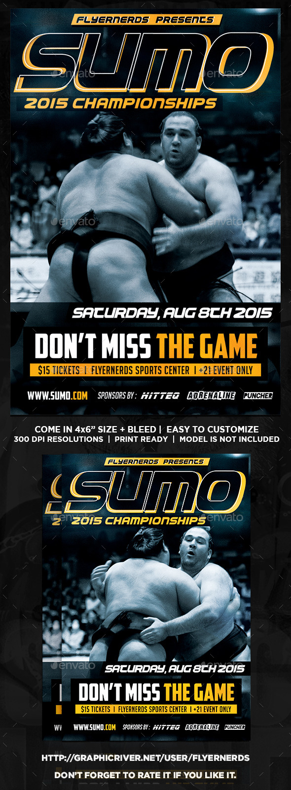Sumo Championships Sports Flyer - Sports Events