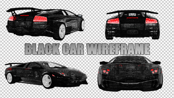 Black Car Wireframe alt