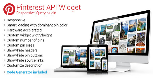 Pinterest API Widget - CodeCanyon 12950935