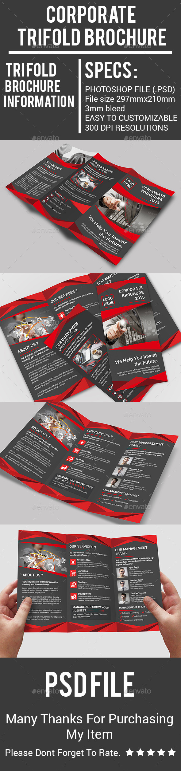 Corporate Trifold Brochure - Corporate Brochures