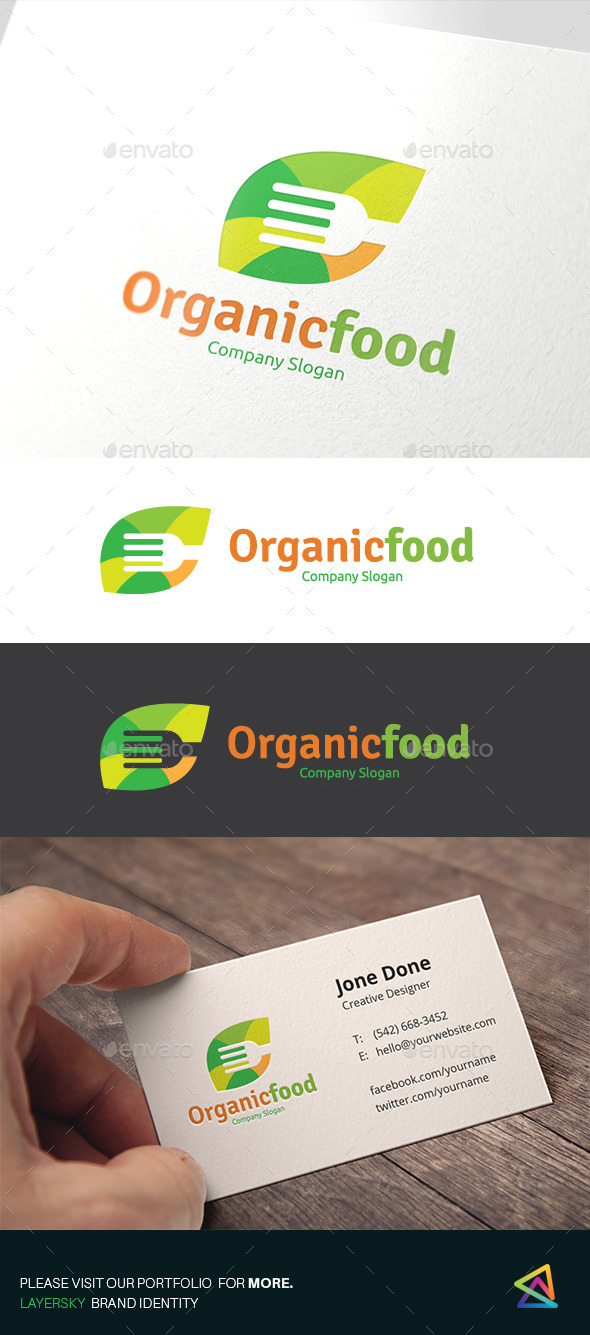 Organic Food - Food Logo Templates