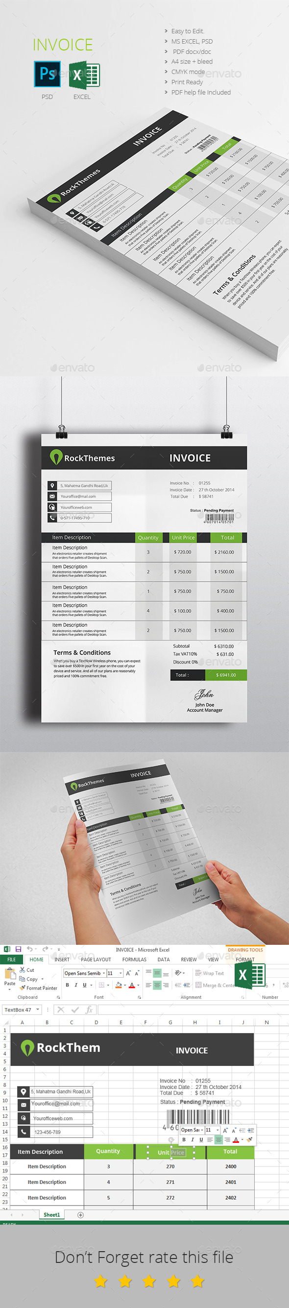 Invoice - Proposals & Invoices Stationery