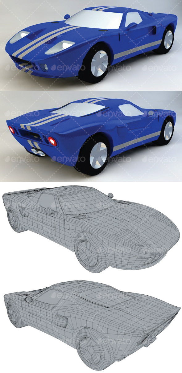 Ford GT Toy - 3DOcean Item for Sale