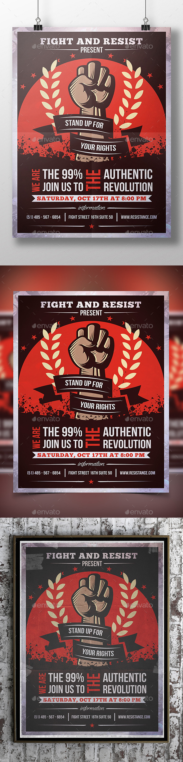 Revolution Flyer Template - Miscellaneous Events
