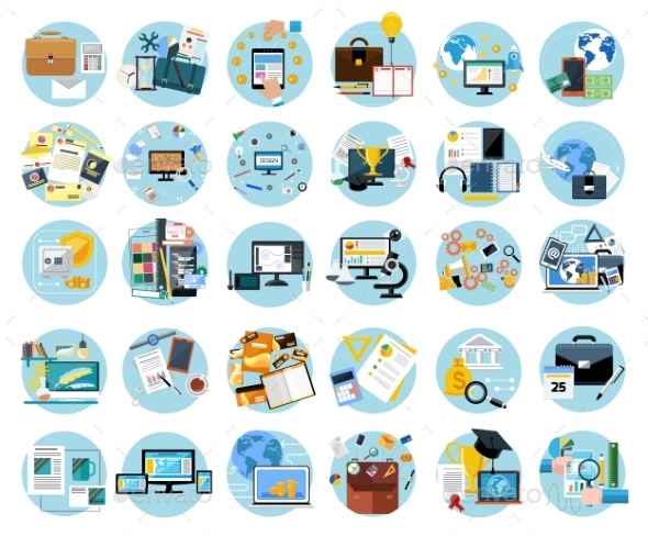 Icons Set For Business - Concepts Business