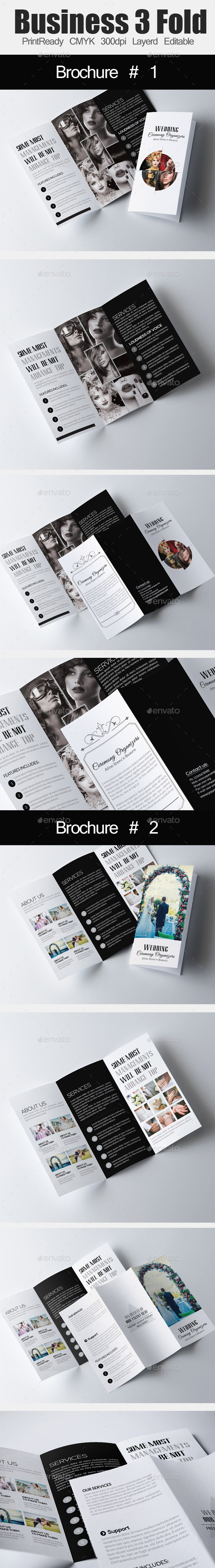 Wedding Tri Business Brochure Bundle - Corporate Brochures