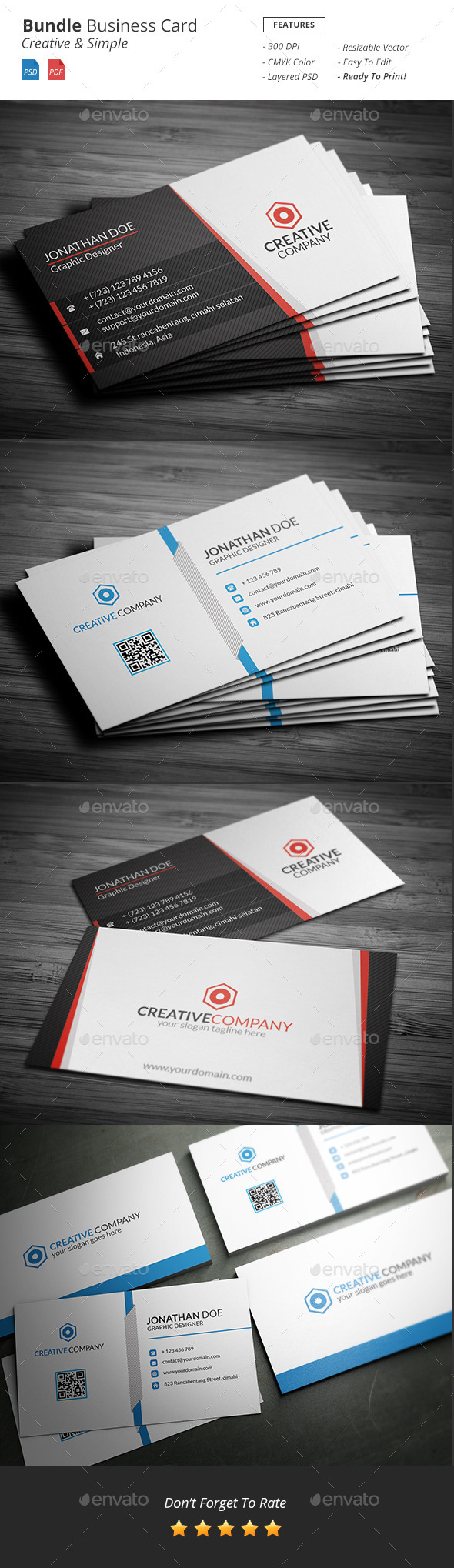 Bundle Business Card - Business Cards Print Templates