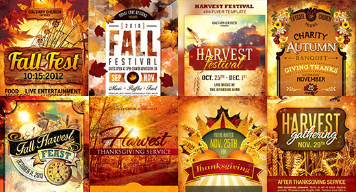 Fall Harvest Autumn Templates