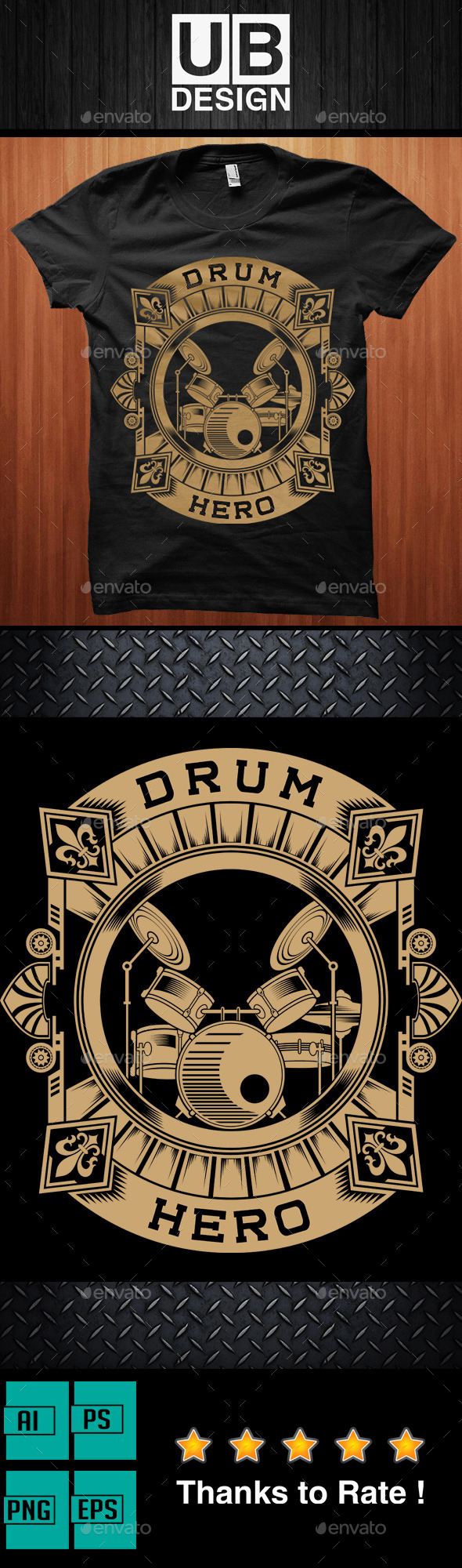 Drum Hero T-Shirt Drum Hero T-Shirt