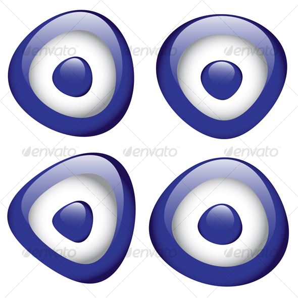 evil eye bead - Characters Vectors