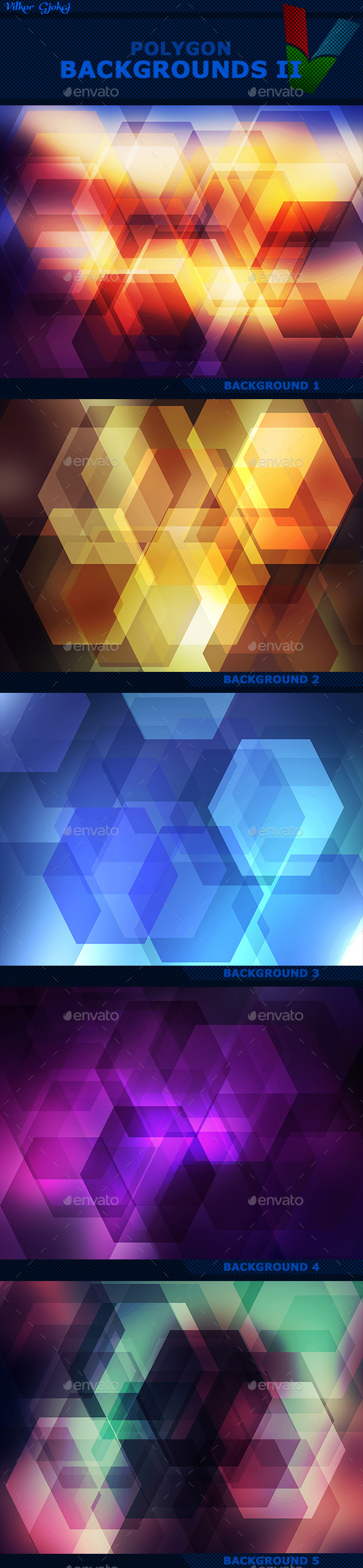 Polygon Backgrounds II - Abstract Backgrounds