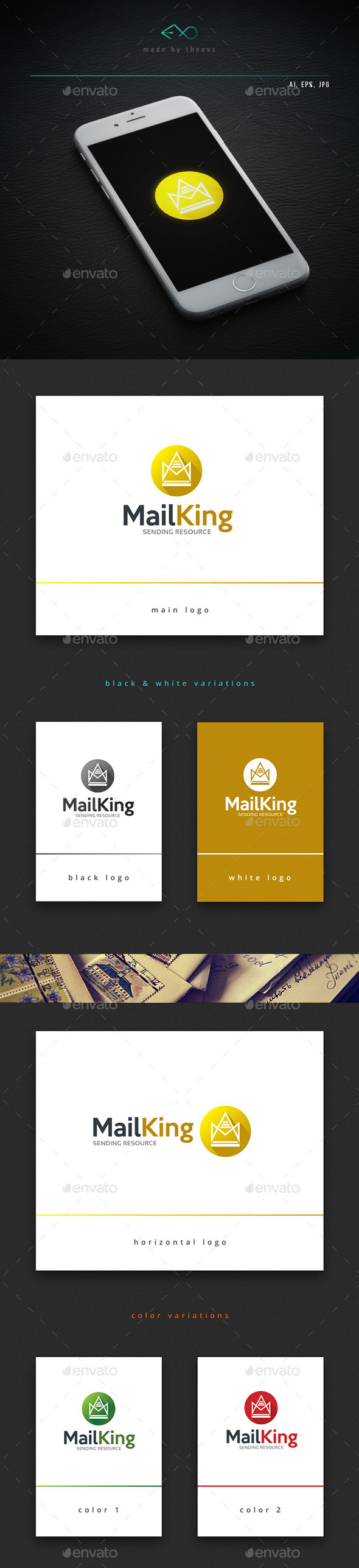 Mailking - Objects Logo Templates