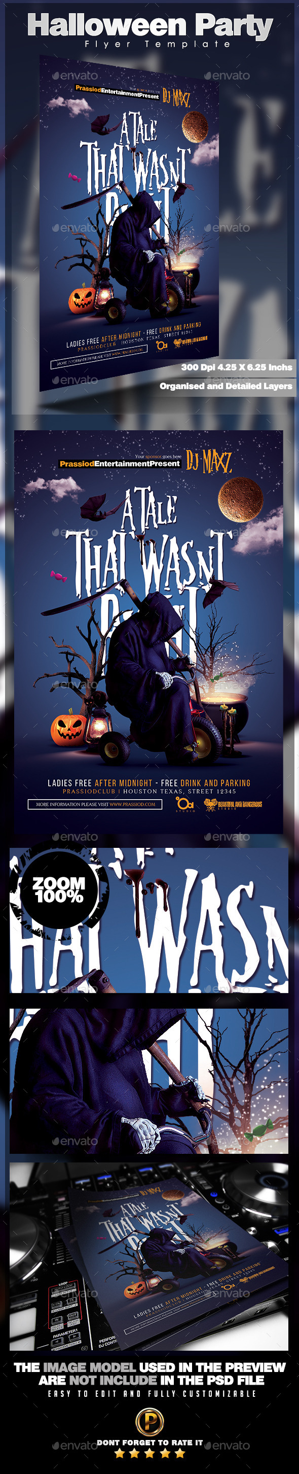Halloween Party Flyer Template - Clubs & Parties Events