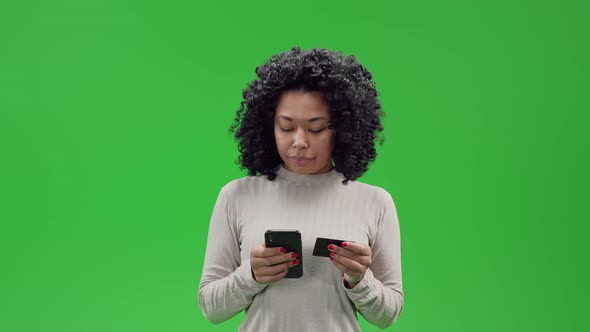 Green Screen Young African Female Pays Online