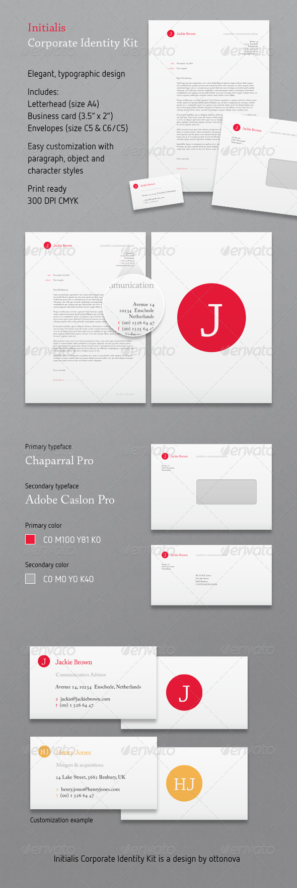 Initialis Corporate Identity Kit - Stationery Print Templates