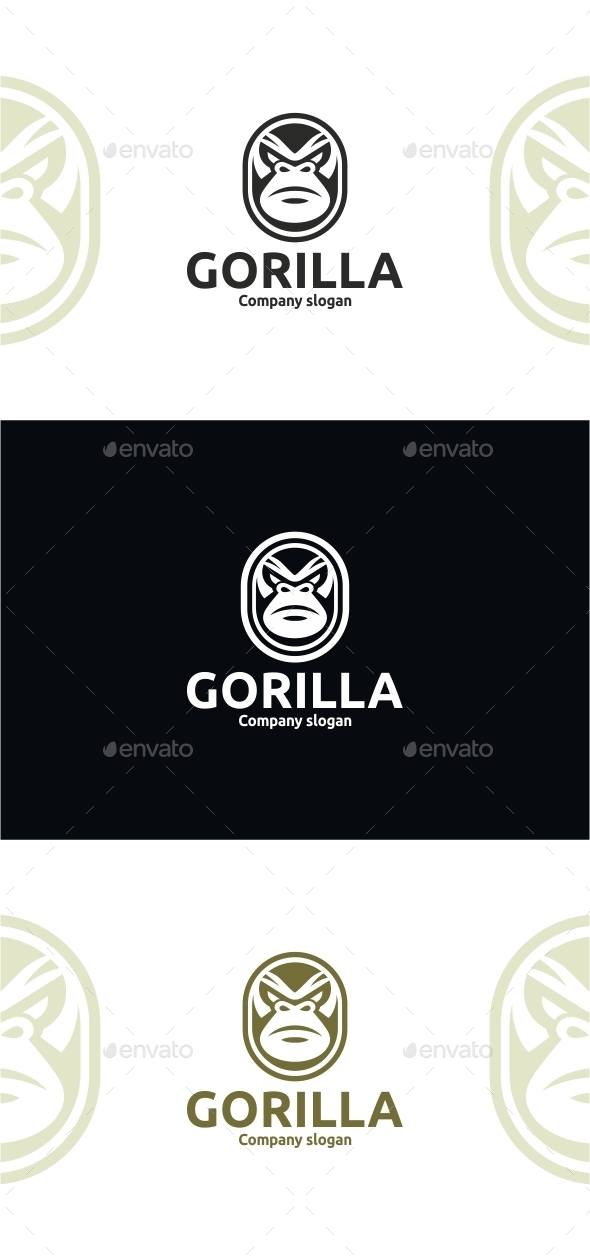 Gorilla Logo - Animals Logo Templates