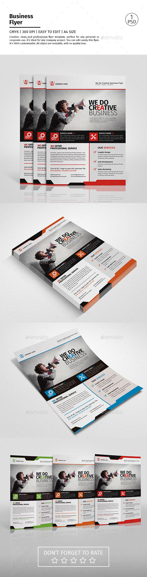 A4 Corporate Business Flyer Template Vol 07 - Corporate Flyers