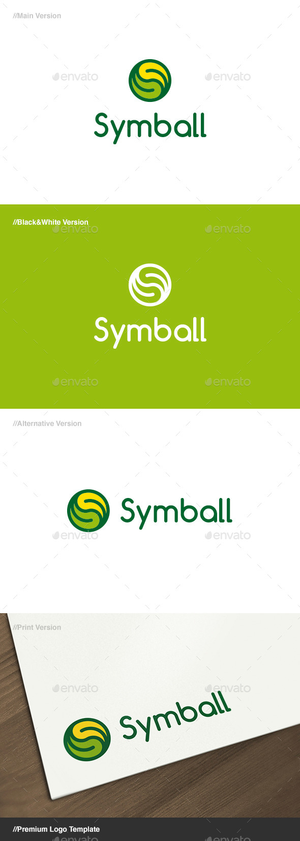 Symball - Ball & Symbol Logo - Symbols Logo Templates
