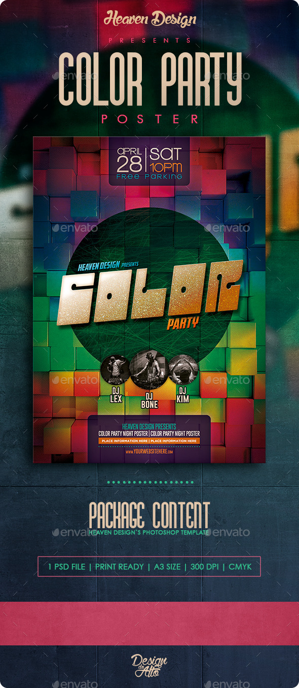 Color Party | Poster - Clubs & Parties Events