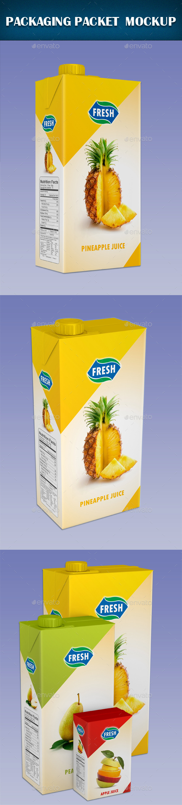 Packaging Packet Mock-up - Food and Drink Packaging