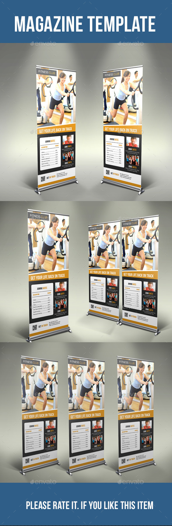 GYM Rollup Banner - Stationery Print Templates