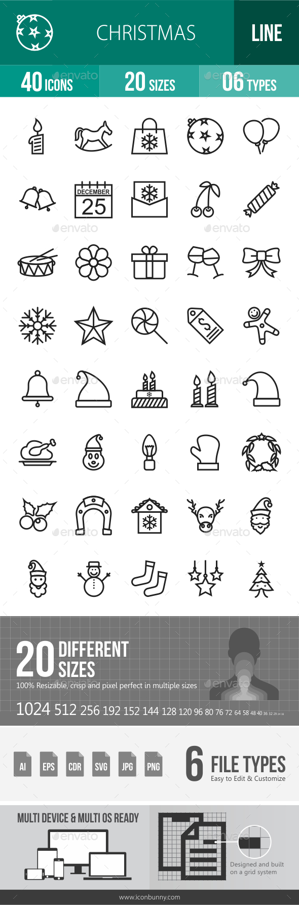 Christmas Line Icons - Icons