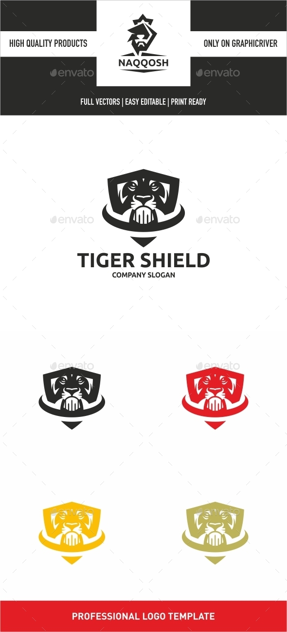 Tiger Shield - Abstract Logo Templates