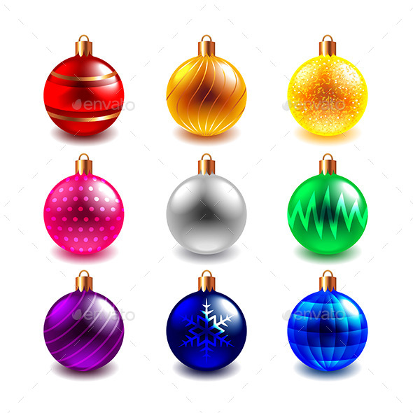 Christmas Ball Vector Set - Christmas Seasons/Holidays