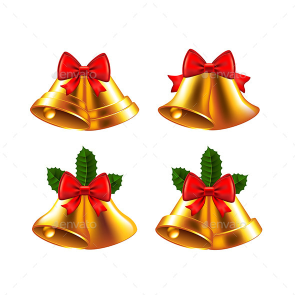Christmas Bells Vector Set - Christmas Seasons/Holidays