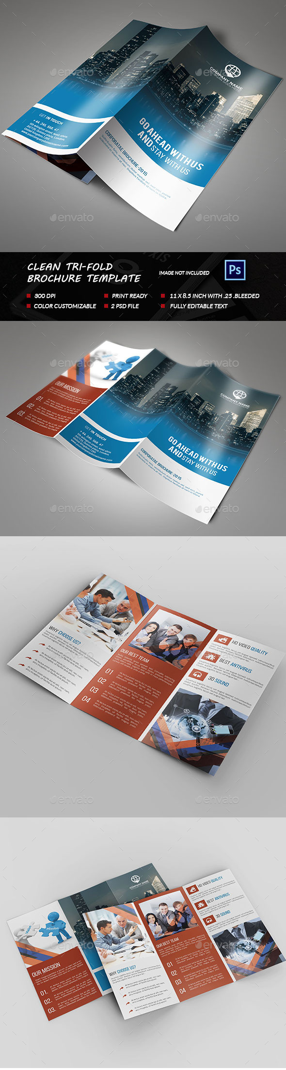 Clean Tri-fold Brochure