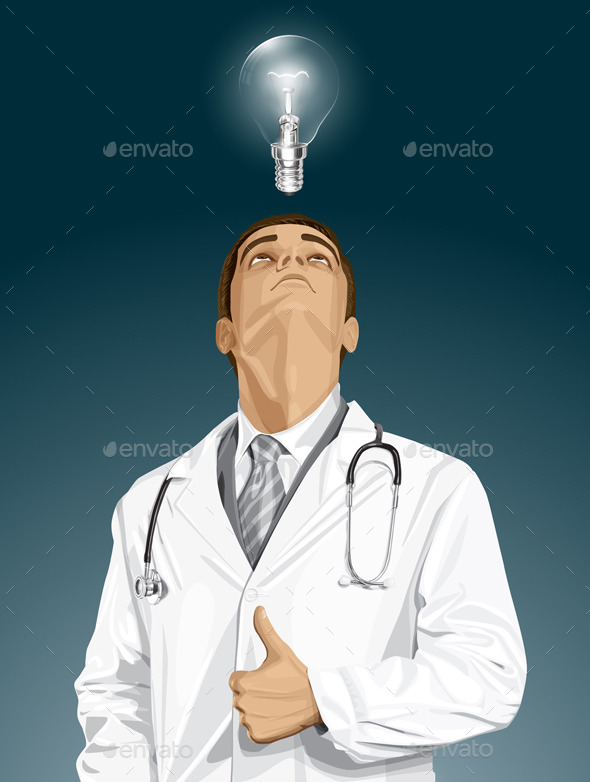 Doctor with Stethoscope - People Characters