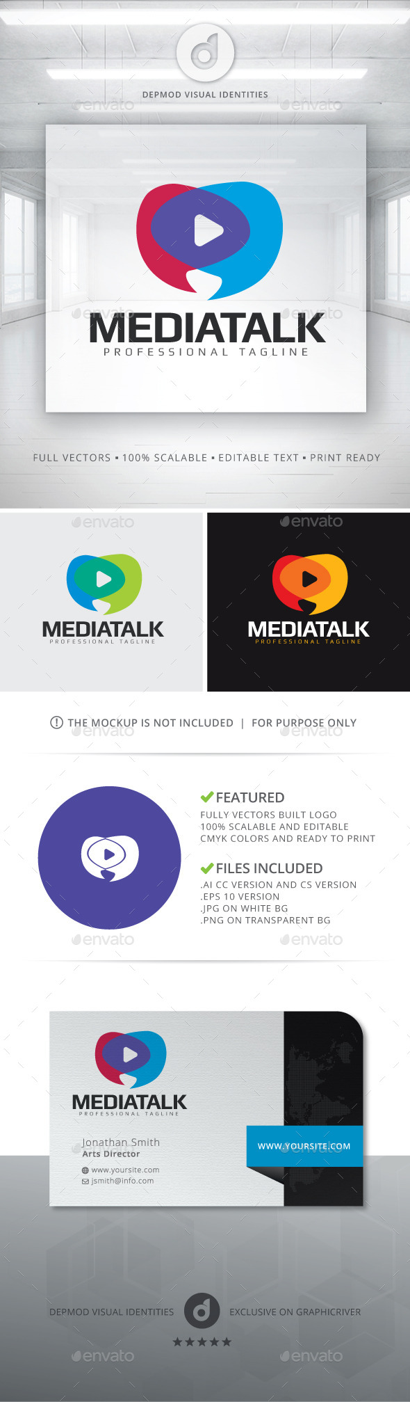 Media Talk Logo - Symbols Logo Templates