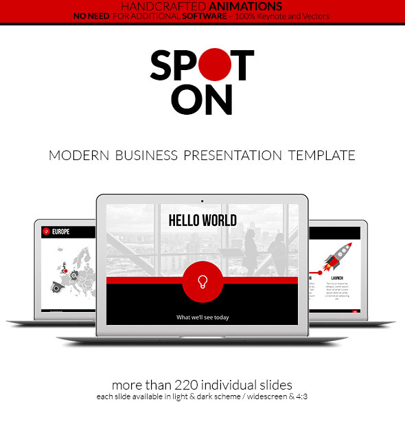 Spot On - Keynote Presentation Template - Creative Keynote Templates