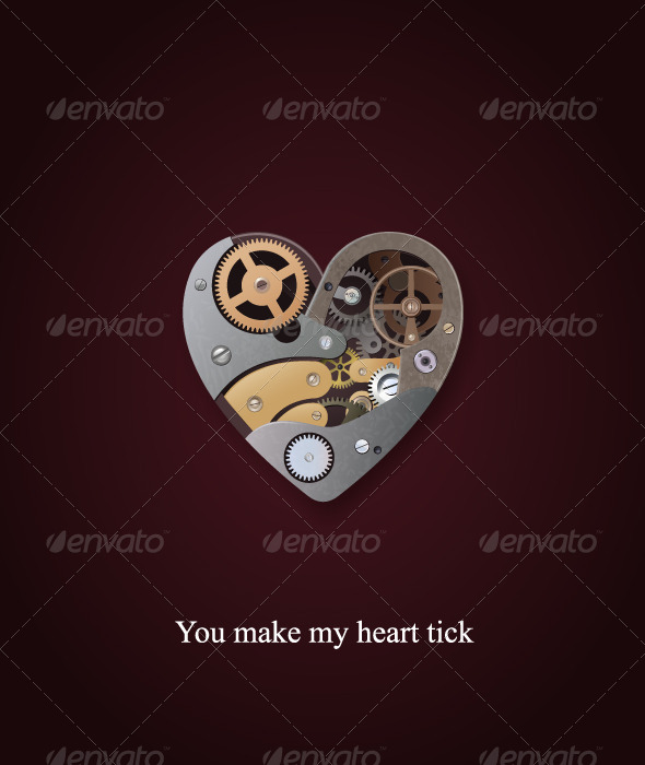 Mechanical heart valentine - Valentines Seasons/Holidays