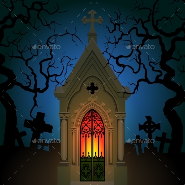 Old Gothic Crypt - Halloween Seasons/Holidays