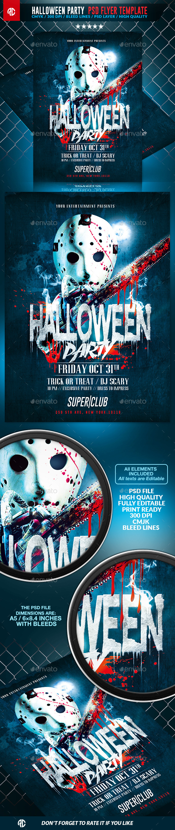 Halloween Scary Party | Psd Flyer Template