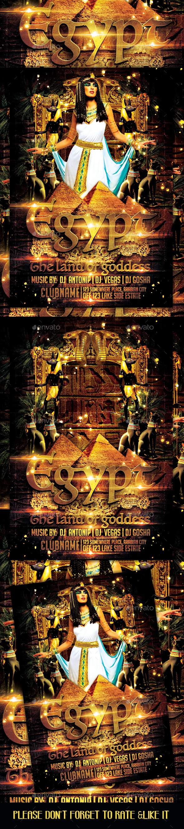 Egypt Night Flyer - Flyers Print Templates